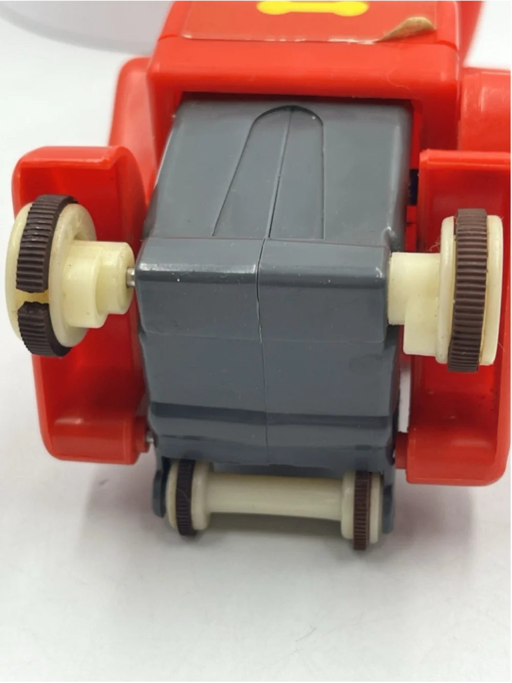 VINTAGE PUSHKINS Vintage Fire Man TOMY 1976 Push N Go Action Figure